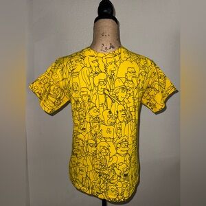 The Simpsons Yellow All-Over Tee Youth Large